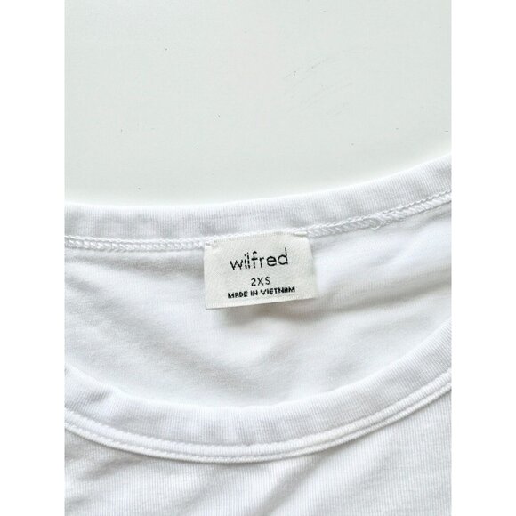 NWOT Aritzia WILFRED Flight White Relux Jersey Muscle Tank T-Shirt, Size XXS - Picture 8 of 14